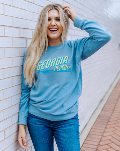 GEORGIA PEACHED SWEATSHIRT